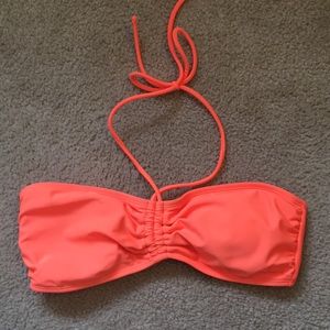 Op Neon orange bandeau bathing suit top